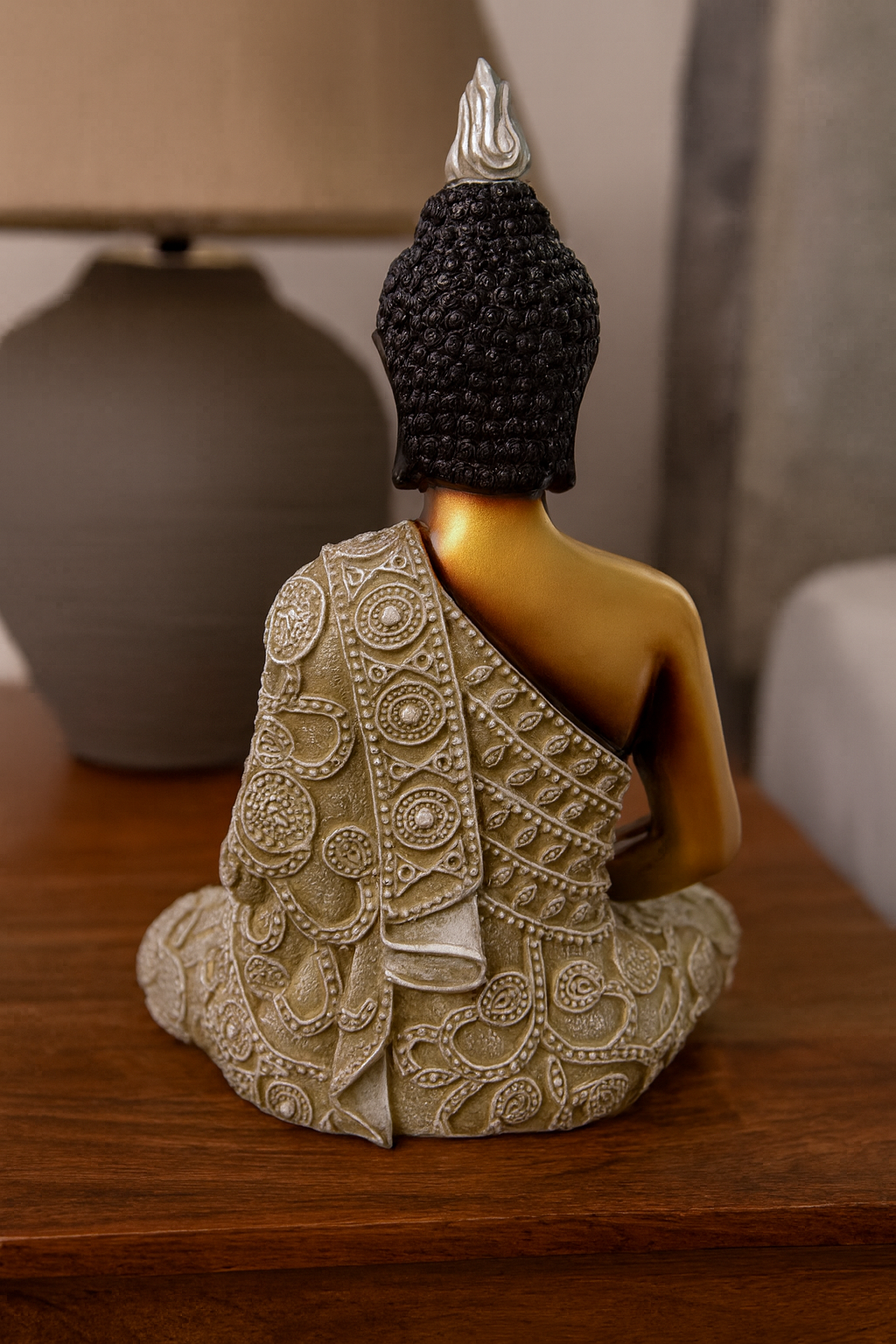 Premium Golden Meditating Buddha Statue