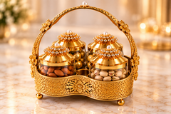 Lyte Club Luxury Golden Heritage Candy & Dry Fruit Tray