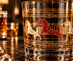 Lyte Club Premium Royal Horse Glass Tumbler Gift Set