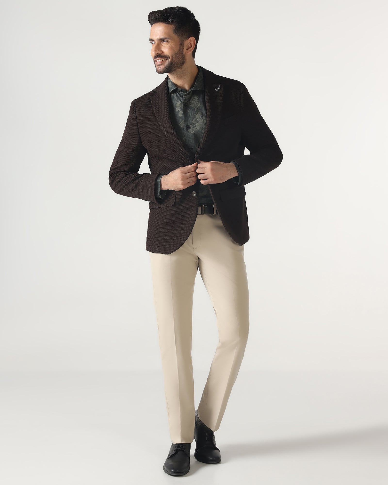 Blackberry Mens Jacket F/S Nl-Kt-Do-Campari2 Chocolate - Goyalsons ShopMax