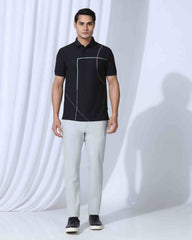 Blackberry Mens Formal Shirt F/S Bp-Bs-Do-Revolve Grey