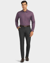 Blackberry Mens Formal Trouser Bp-Do-Fendi Dark Grey