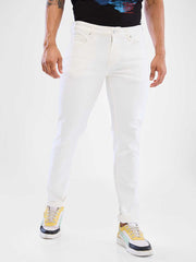 Spykar Mens Jeans Mdskn2Bd027 White