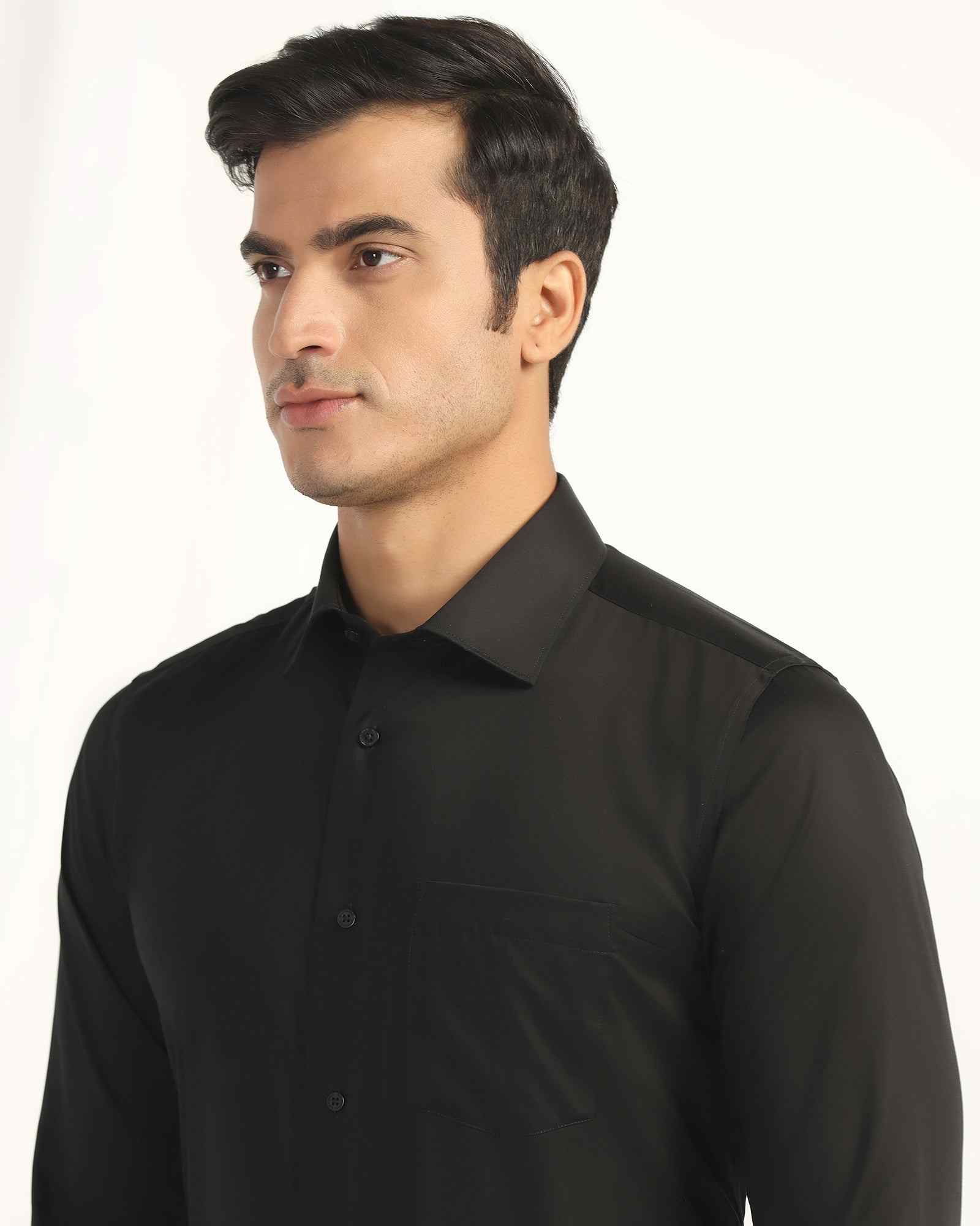 Blackberry Mens Formal Shirt F/S Nl-Lg-So-Dawn Black