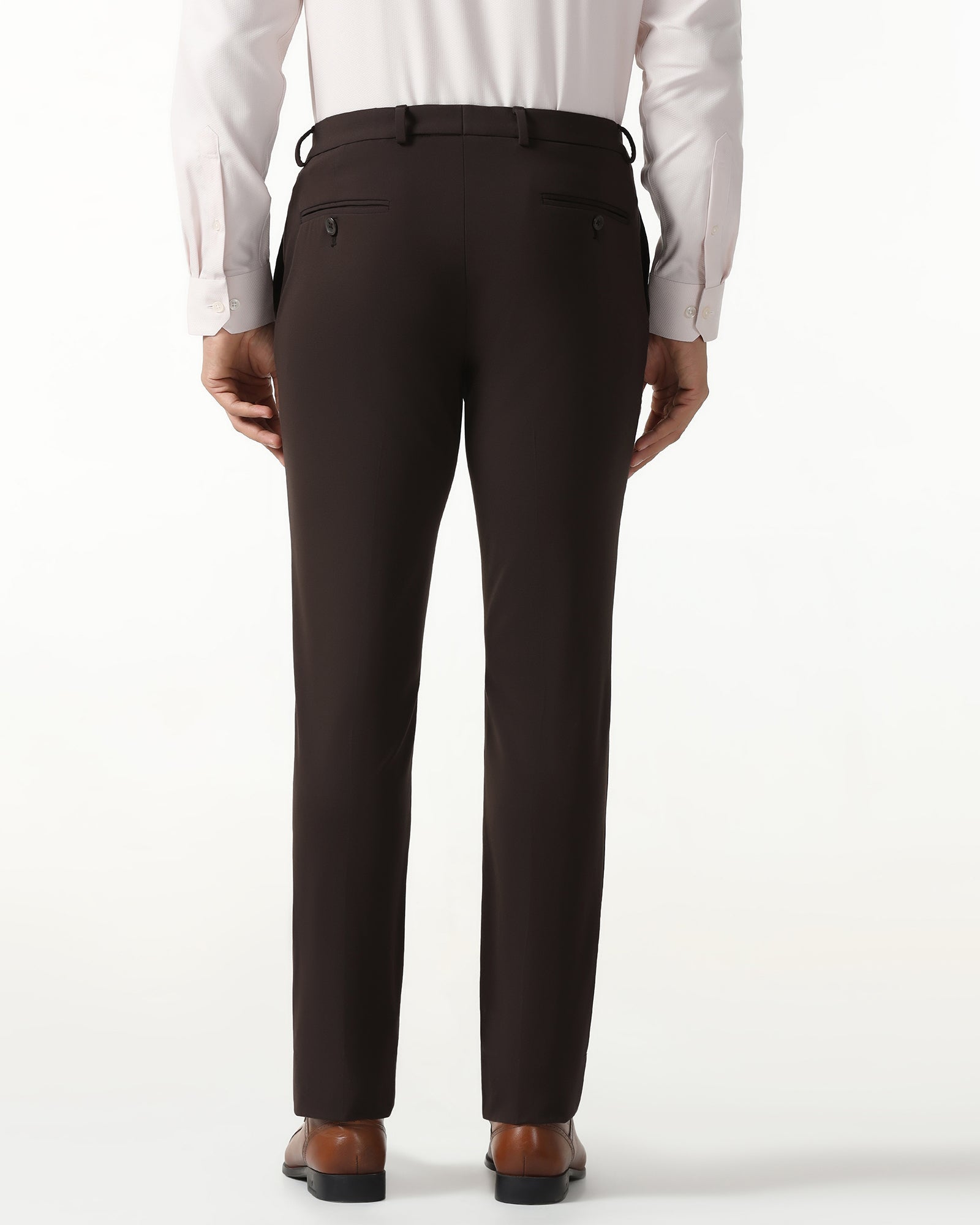 Blackberry Mens Formal Trouser Bp-Kt-So-Oak Dark Brown