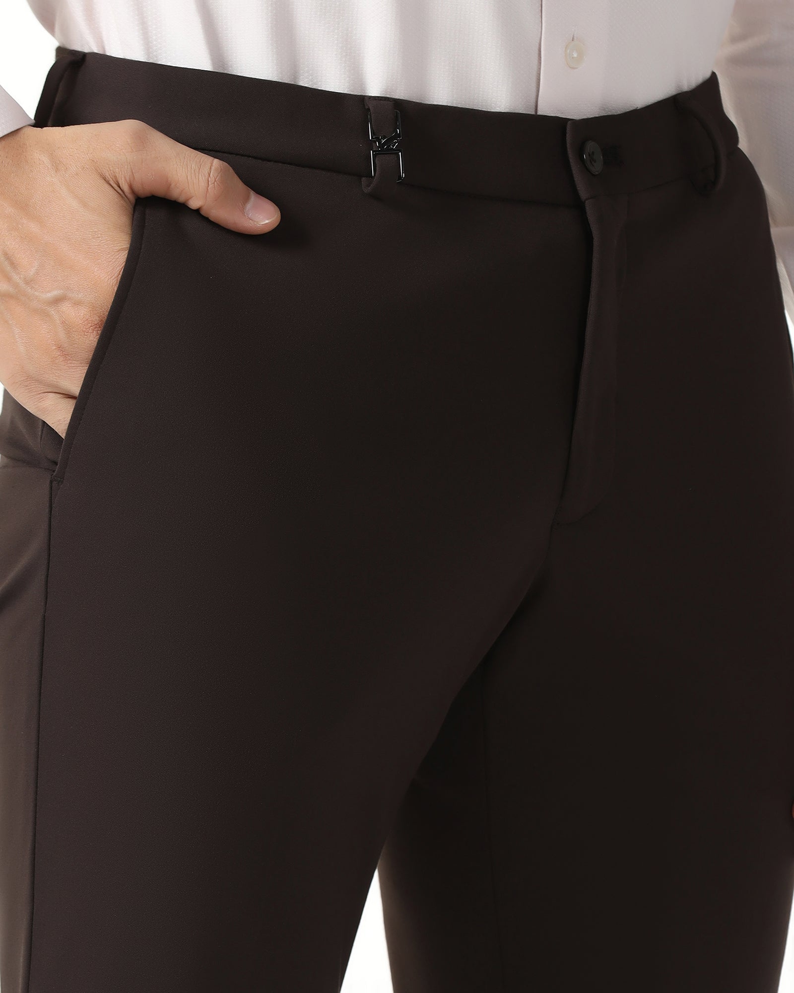 Blackberry Mens Formal Trouser Bp-Kt-So-Oak Dark Brown