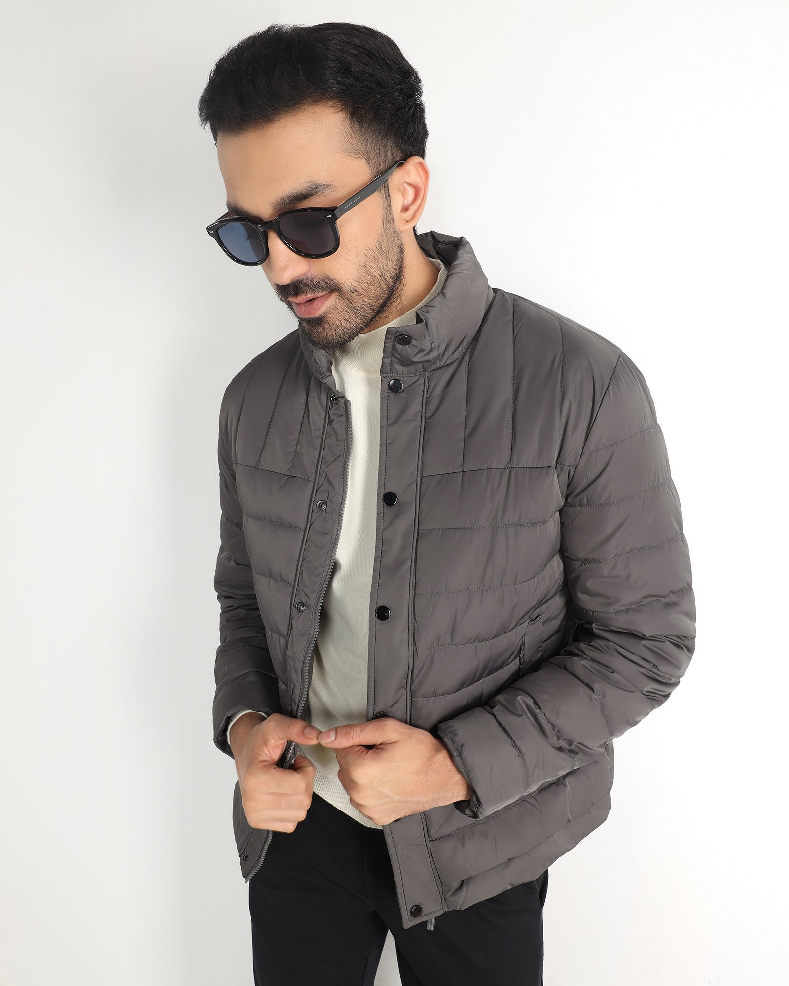Blackberry Mens Jacket F/S Bp-So-Aproni2 Dark Grey