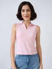 Spykar Ladies Western T-Shirt H/S Wktft1Be062 Icy Pink