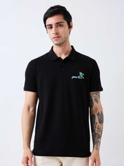 Spykar Mens T-Shirt H/S Mktfp1Be089 Black