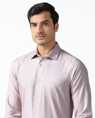 BLACKBERRY MENS FORMAL SHIRT F/S BP-LG-JQ-RILE DUSTY PINK