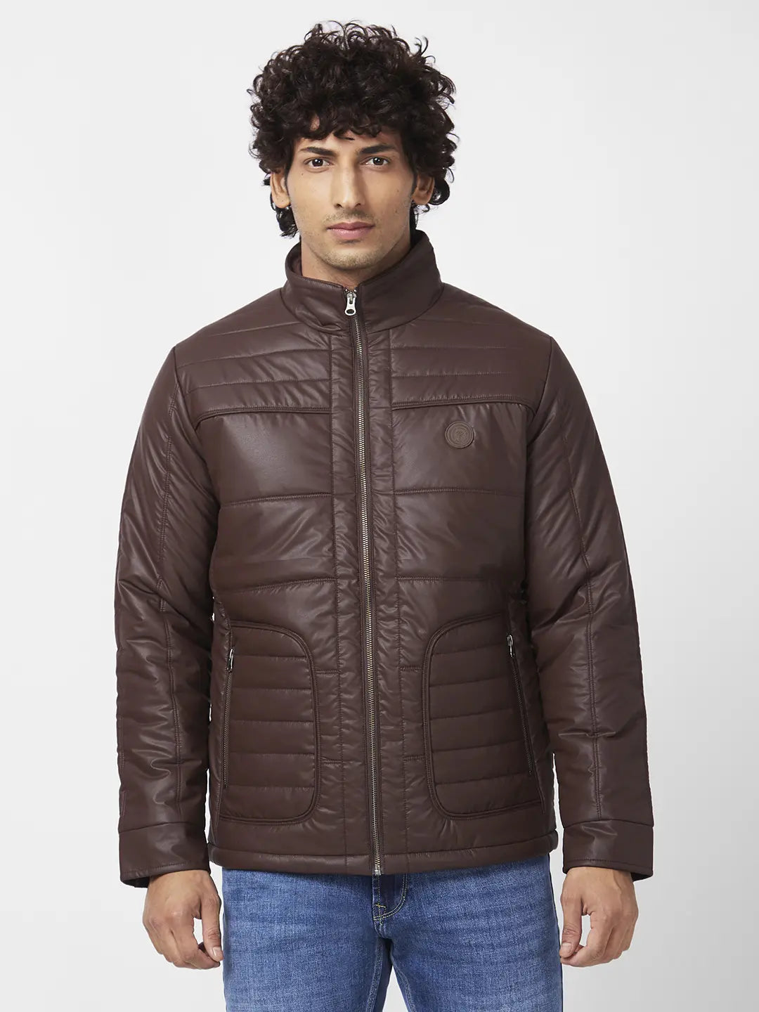 Spykar Mens Jacket F/S Mjkjlw2Bc009 Coffee Brown