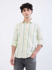 SPYKAR MENS CASUAL SHIRT F/S MSHST2BE063 GRANITE GREEN