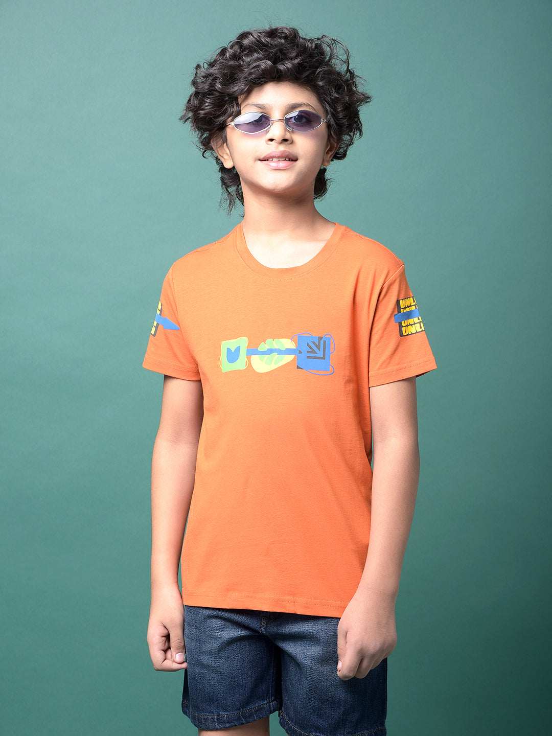 Crimsoune Club Boys T-Shirt Rust