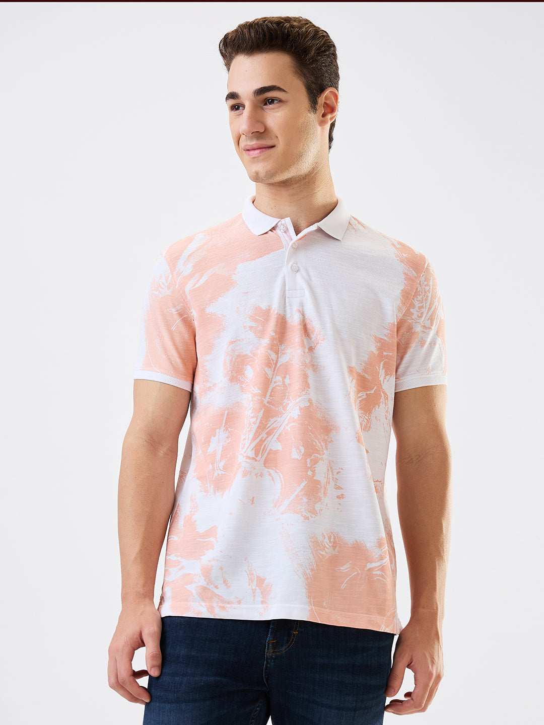 Spykar Mens T-Shirt H/S Mktfp1Be034 Dusty Pink