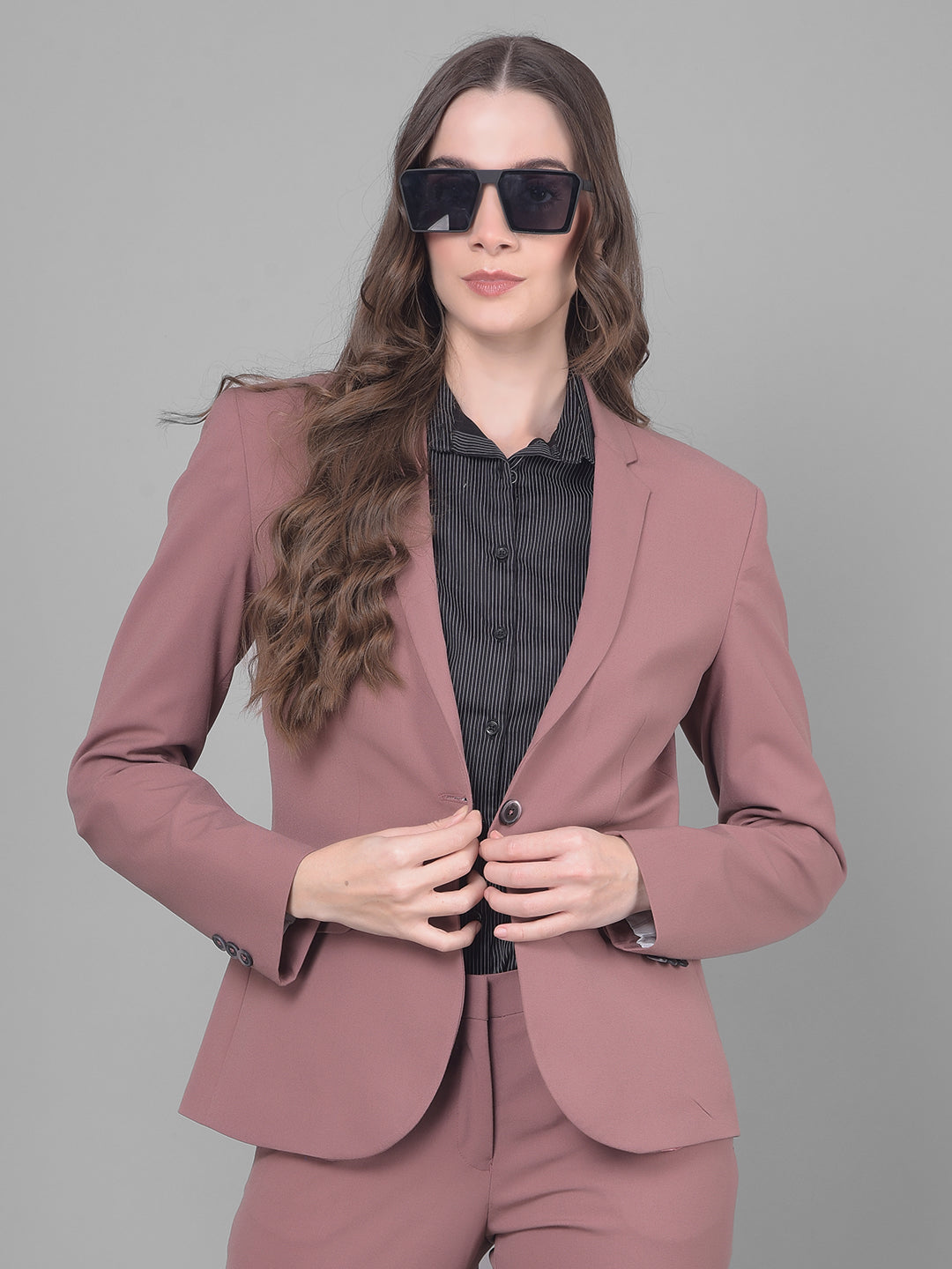 Crimsoune Club Ladies Western Short Coat Fb5272 Dusty Pink