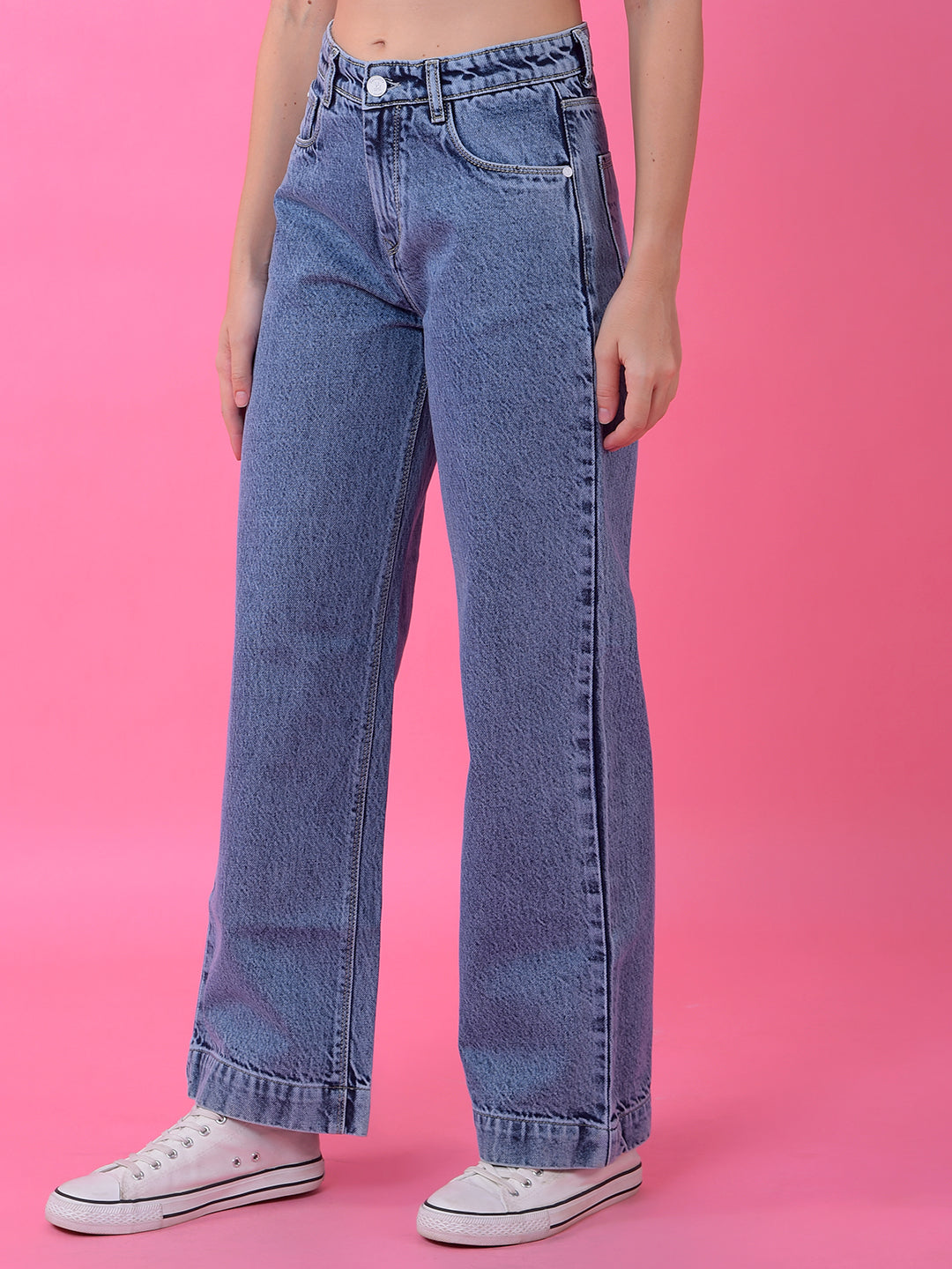 CRIMSOUNE CLUB LADIES WESTERN JEANS FD3089 LIGHT BLUE