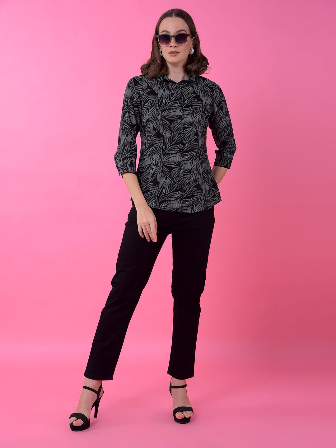 CRIMSOUNE CLUB LADIES WESTERN JEANS FD3096 BLACK