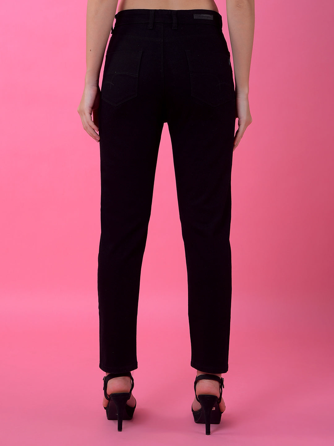 CRIMSOUNE CLUB LADIES WESTERN JEANS FD3096 BLACK