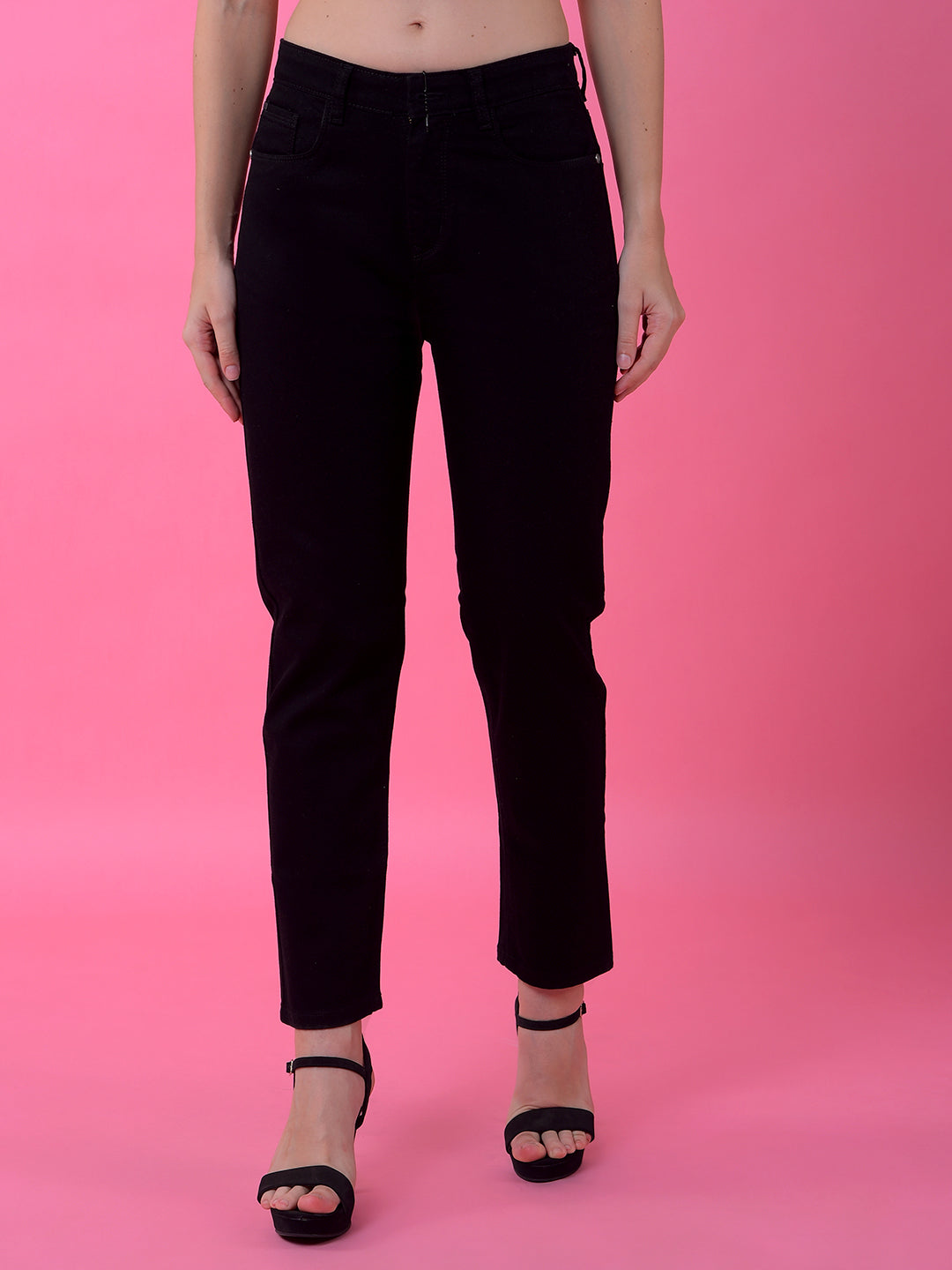 CRIMSOUNE CLUB LADIES WESTERN JEANS FD3096 BLACK