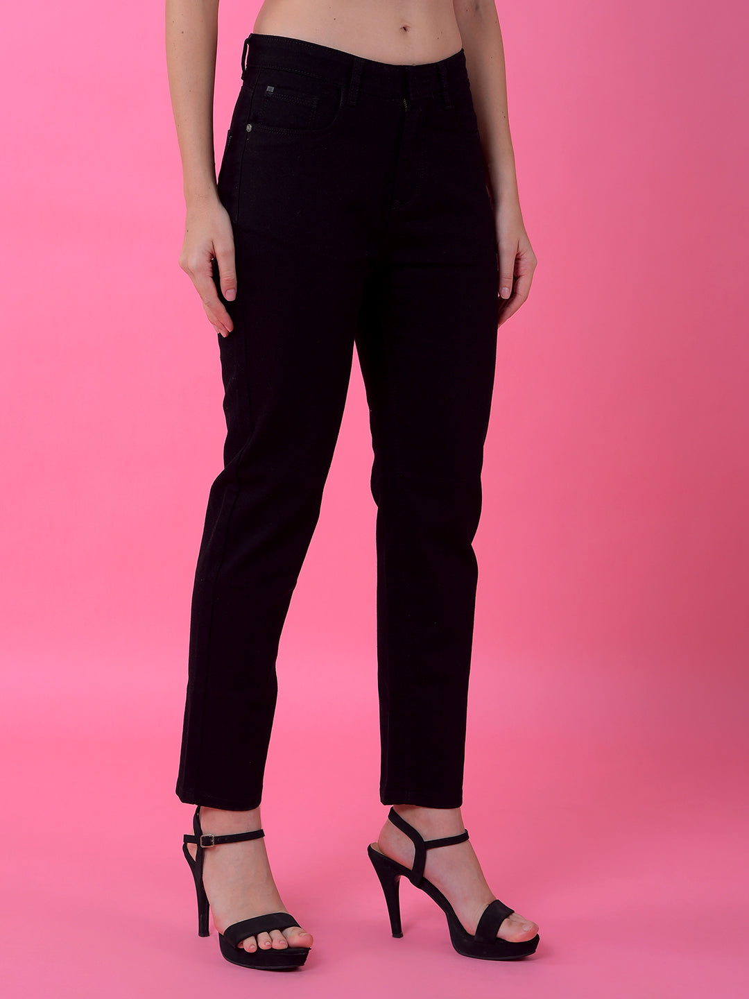CRIMSOUNE CLUB LADIES WESTERN JEANS FD3096 BLACK