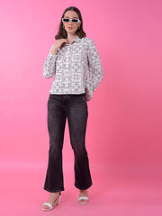 CRIMSOUNE CLUB LADIES WESTERN SHIRT F/S FE4729 PURPLE