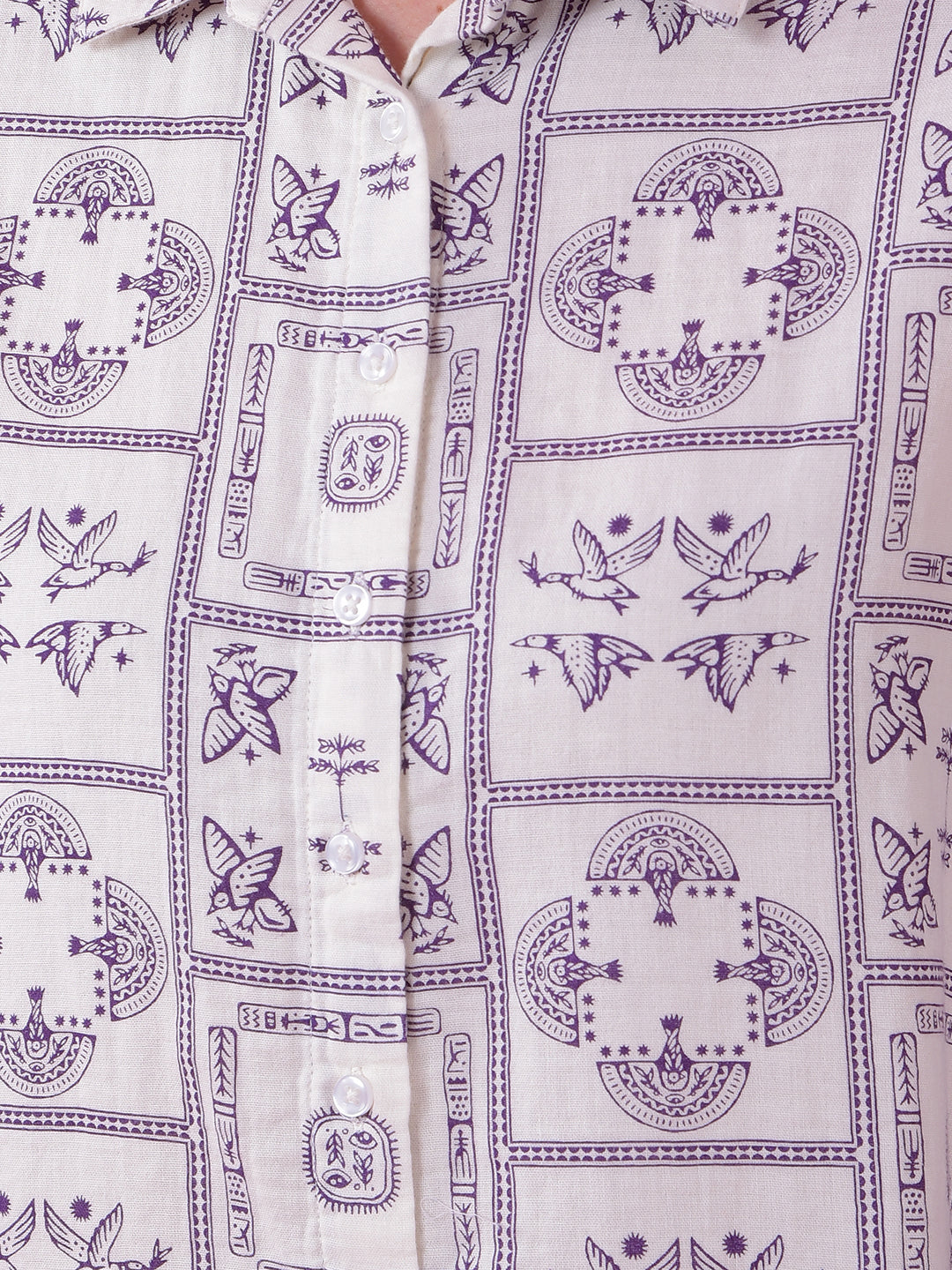 CRIMSOUNE CLUB LADIES WESTERN SHIRT F/S FE4729 PURPLE