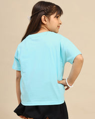 BIO WORLD GIRLS T-SHIRT H/S FZNKGTSRT002528 BLUE RADIANCE