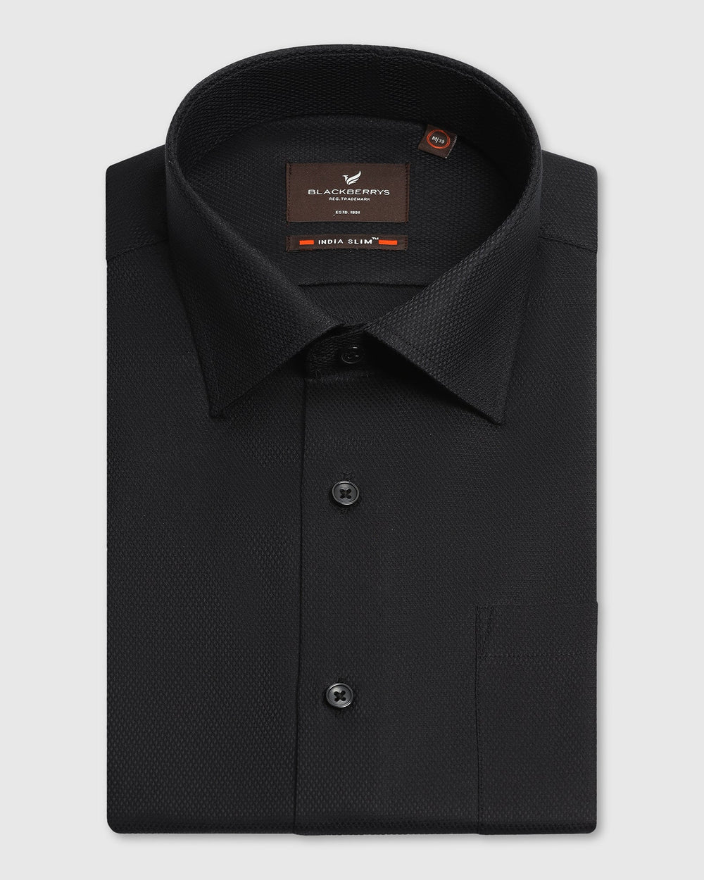 Blackberry Mens Formal Shirt F/S Bp-Bs-Do-Evolve Black - Goyalsons ShopMax