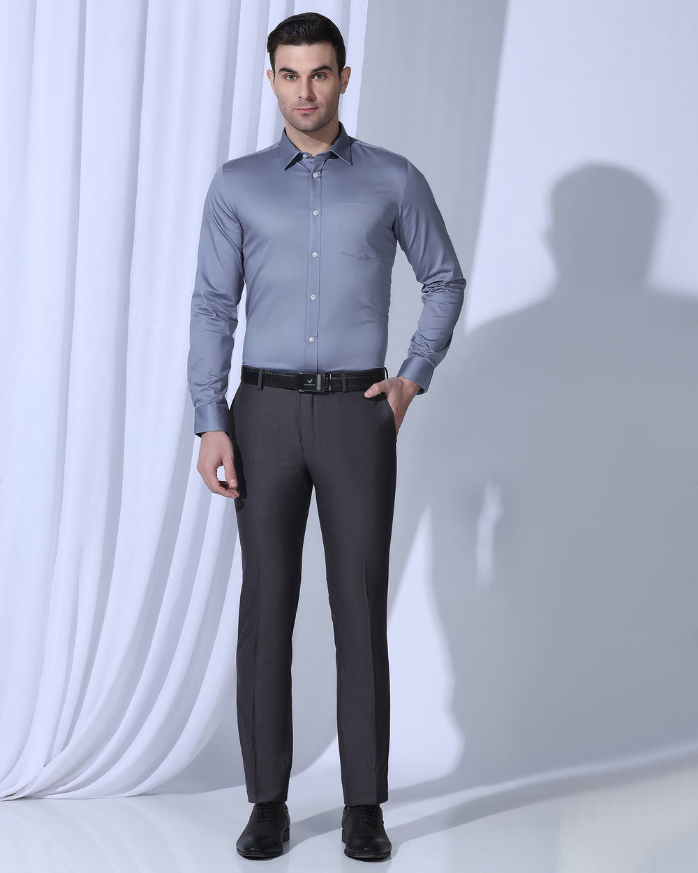 Blackberry Mens Formal Shirt F/S Bp-P1-So-George Blue - Goyalsons ShopMax