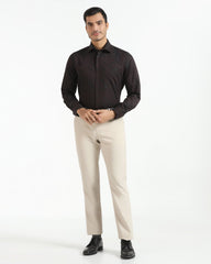Blackberry Mens Formal Shirt F/S Nl-Lg-Jq-Rowan Brown