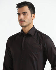 Blackberry Mens Formal Shirt F/S Nl-Lg-Jq-Rowan Brown
