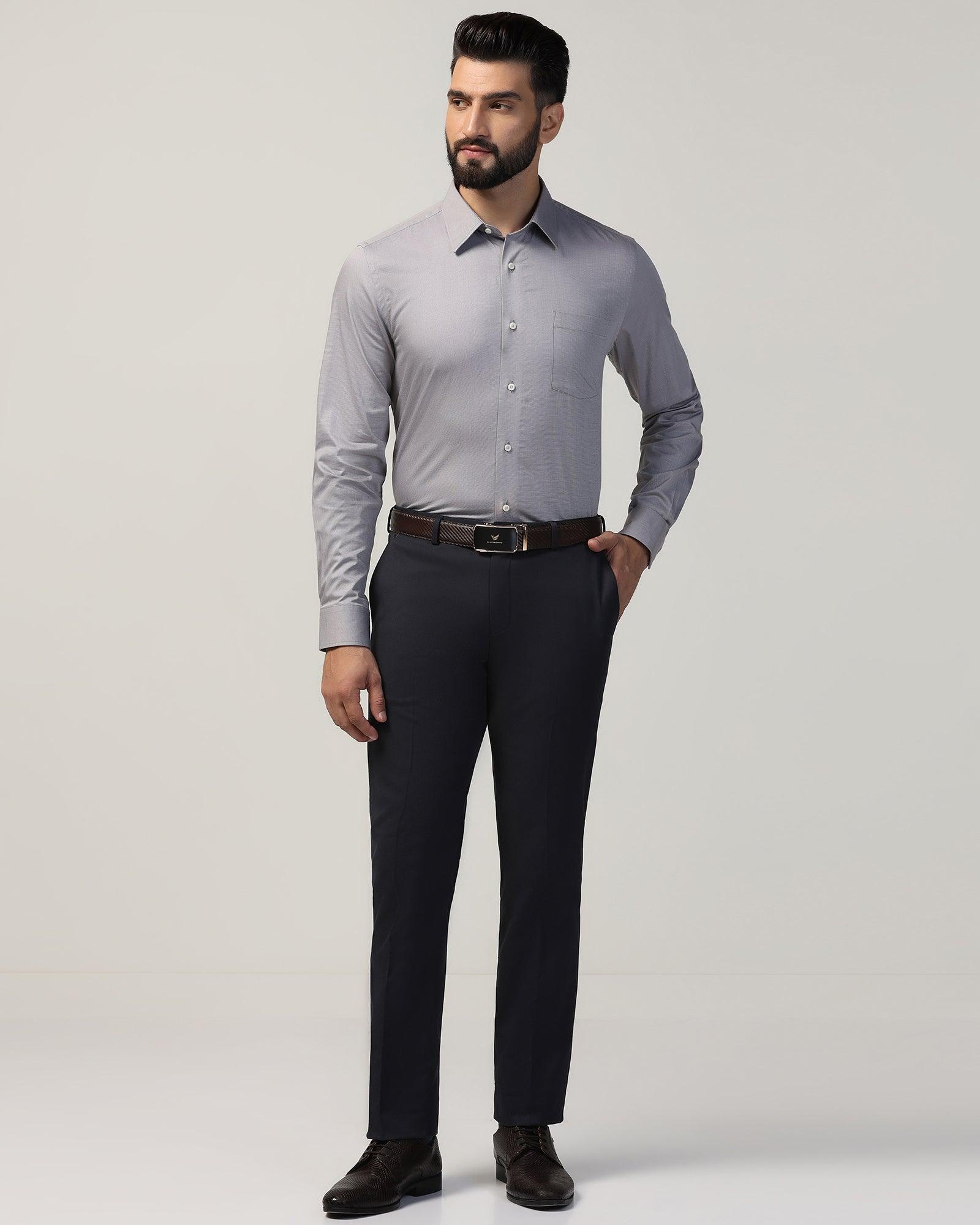 Blackberry Mens Formal Shirt F/S Bp-Bs-Do-Robot Grey