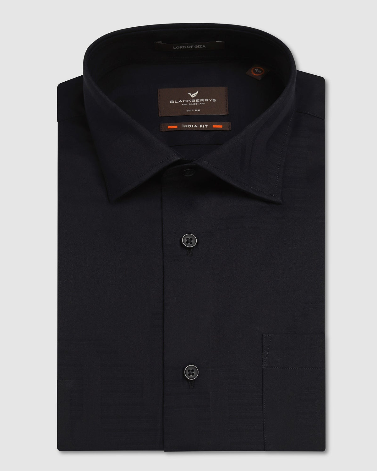Blackberry Mens Formal Shirt F/S Nl-Lg-Jq-Rowan Navy