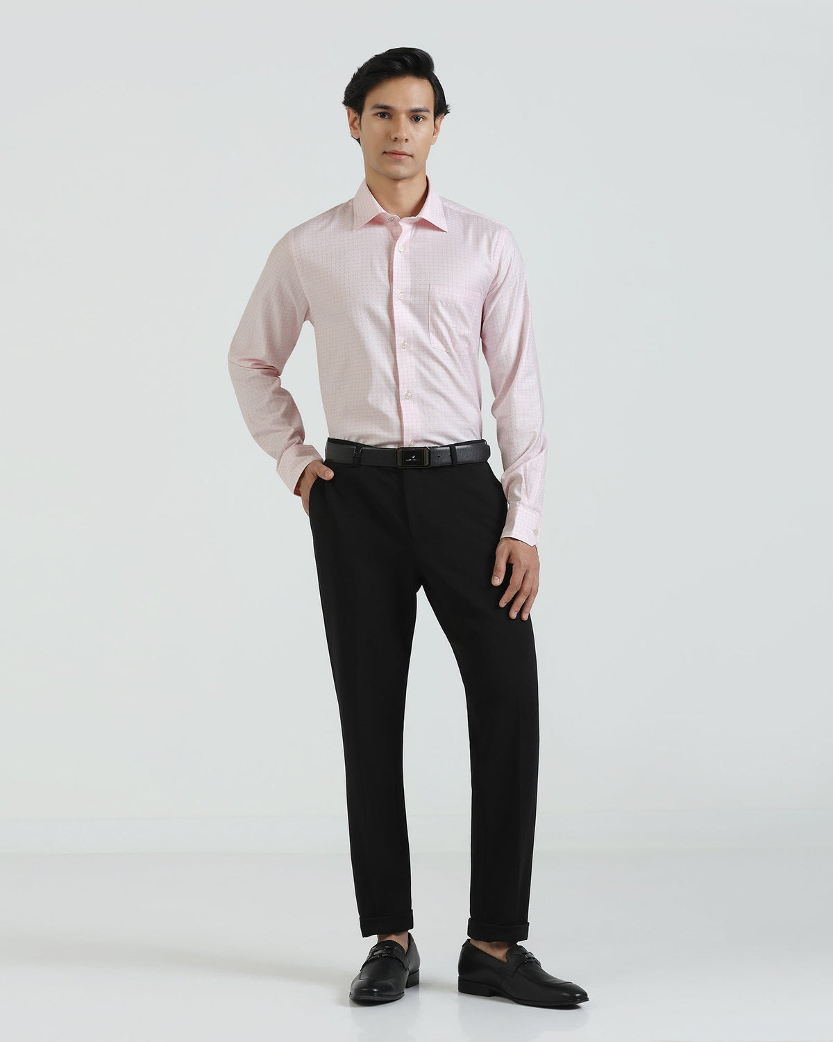 Blackberry Mens Formal Shirt F/S Bp-Lg-Ch-Cosmic Pink