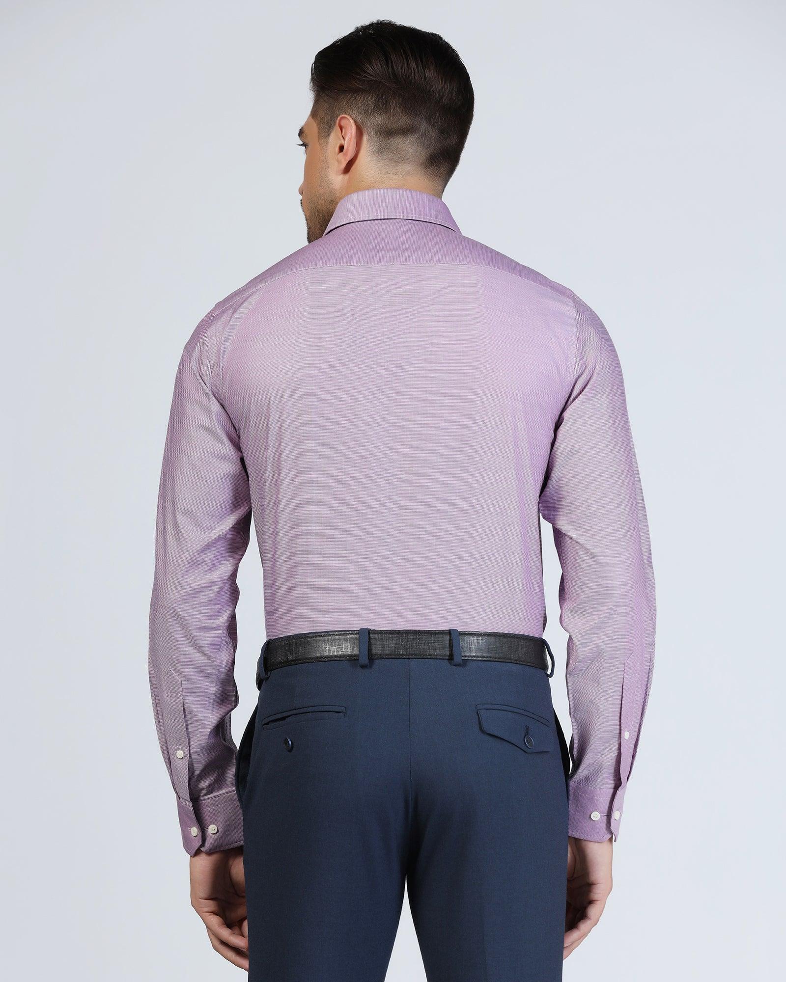 Blackberry Mens Formal Shirt F/S Bp-Bs-Do-Robot Purple - Goyalsons ShopMax