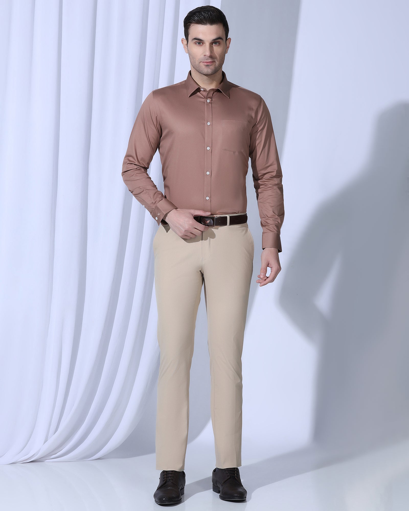 Blackberry Mens Formal Shirt F/S Bp-P1-So-George Red Orange - Goyalsons ShopMax