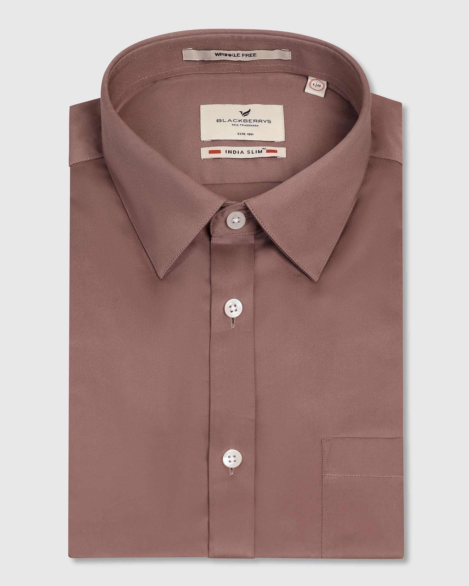 Blackberry Mens Formal Shirt F/S Bp-P1-So-George Red Orange - Goyalsons ShopMax