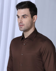 Blackberry Mens Formal Shirt F/S Nl-P1-So-Georgia Rust