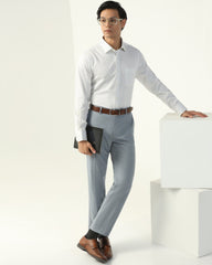 Blackberry Mens Formal Shirt F/S Bp-Bs-Pt-Title White