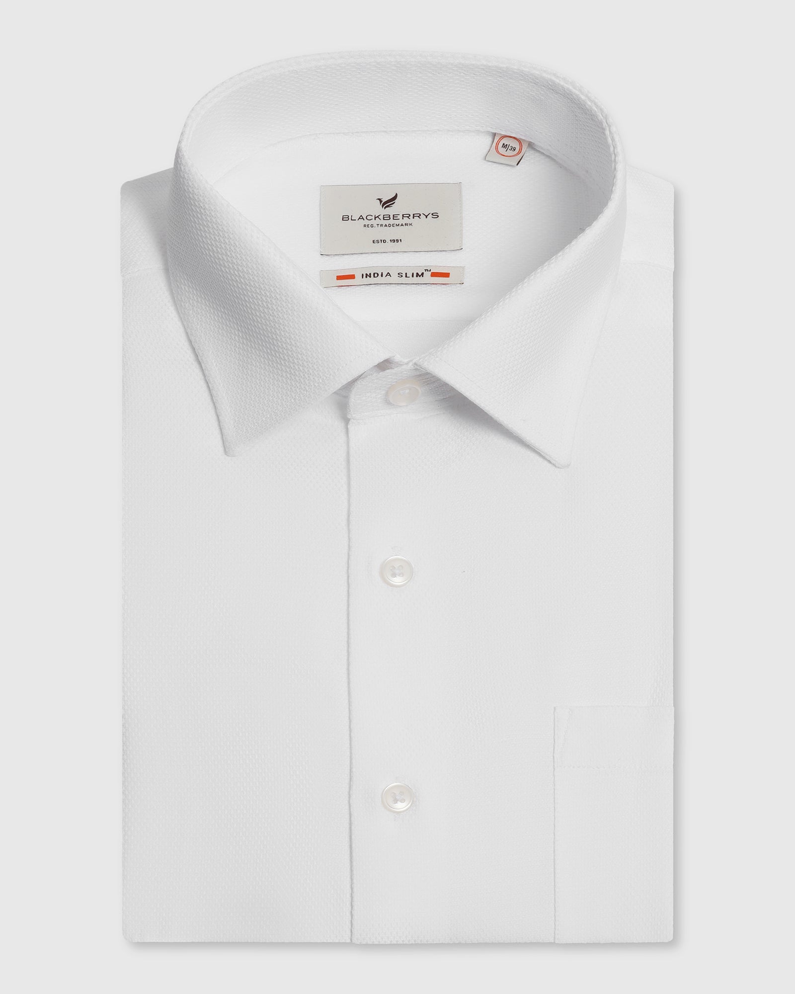 Blackberry Mens Formal Shirt F/S Bp-Bs-Do-Evolve White - Goyalsons ShopMax