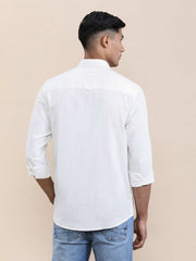 Crocodile Mens Casual Shirt F/S Crcs125-200Mt White