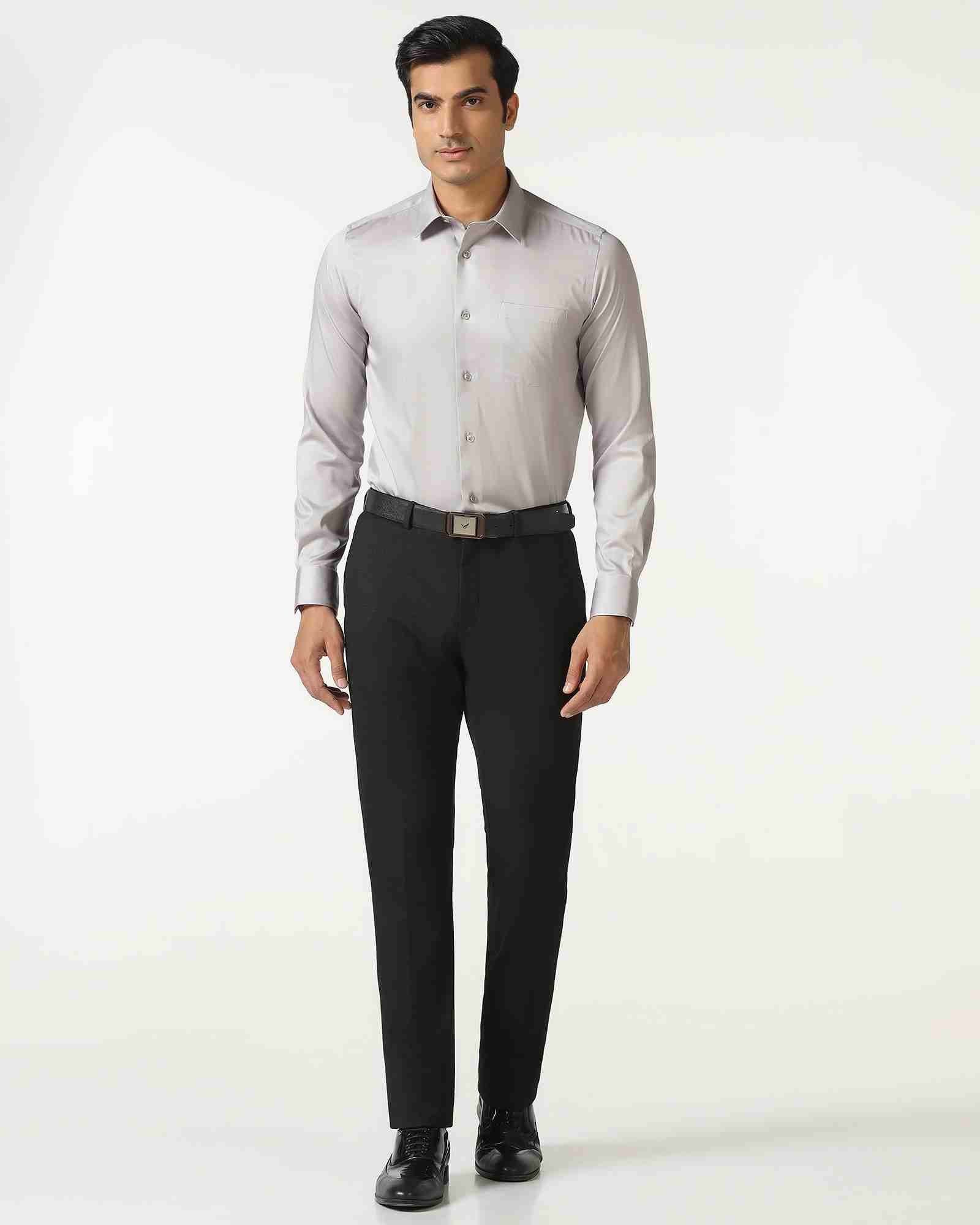 Blackberry Mens Formal Shirt F/S Bp-Bs-Do-Revolve Grey