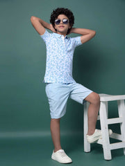 Crimsoune Club Boys T-Shirt Light Blue