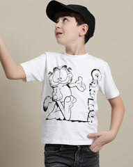 BIO WORLD BOYS T-SHIRT H/S GRFKBTSRT001391 WHITE