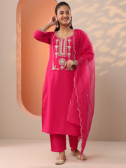 LIBAS LADIES WESTERN KURTI 3PCS SET GS1121 PINK