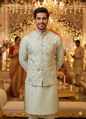 BLUE STAGE MENS BASKET KURTA SET 24735 S.NO. 2