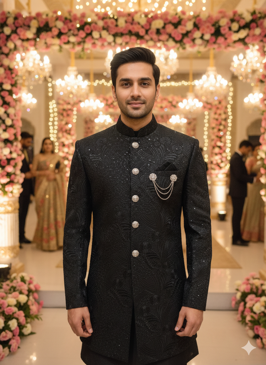 EDEN MENS INDO WESTERN INDO21574 R.GREEN