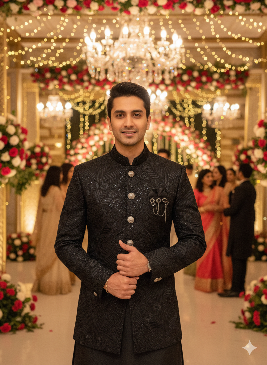 EDEN MENS INDO WESTERN INDO21574 R.GREEN