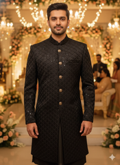 Lyte Club Mens Indo Western I/W-9964 Black