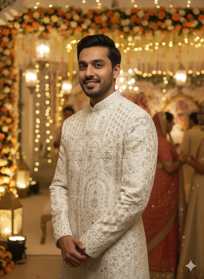 Lyte Club Mens Sherwani 2501 S3